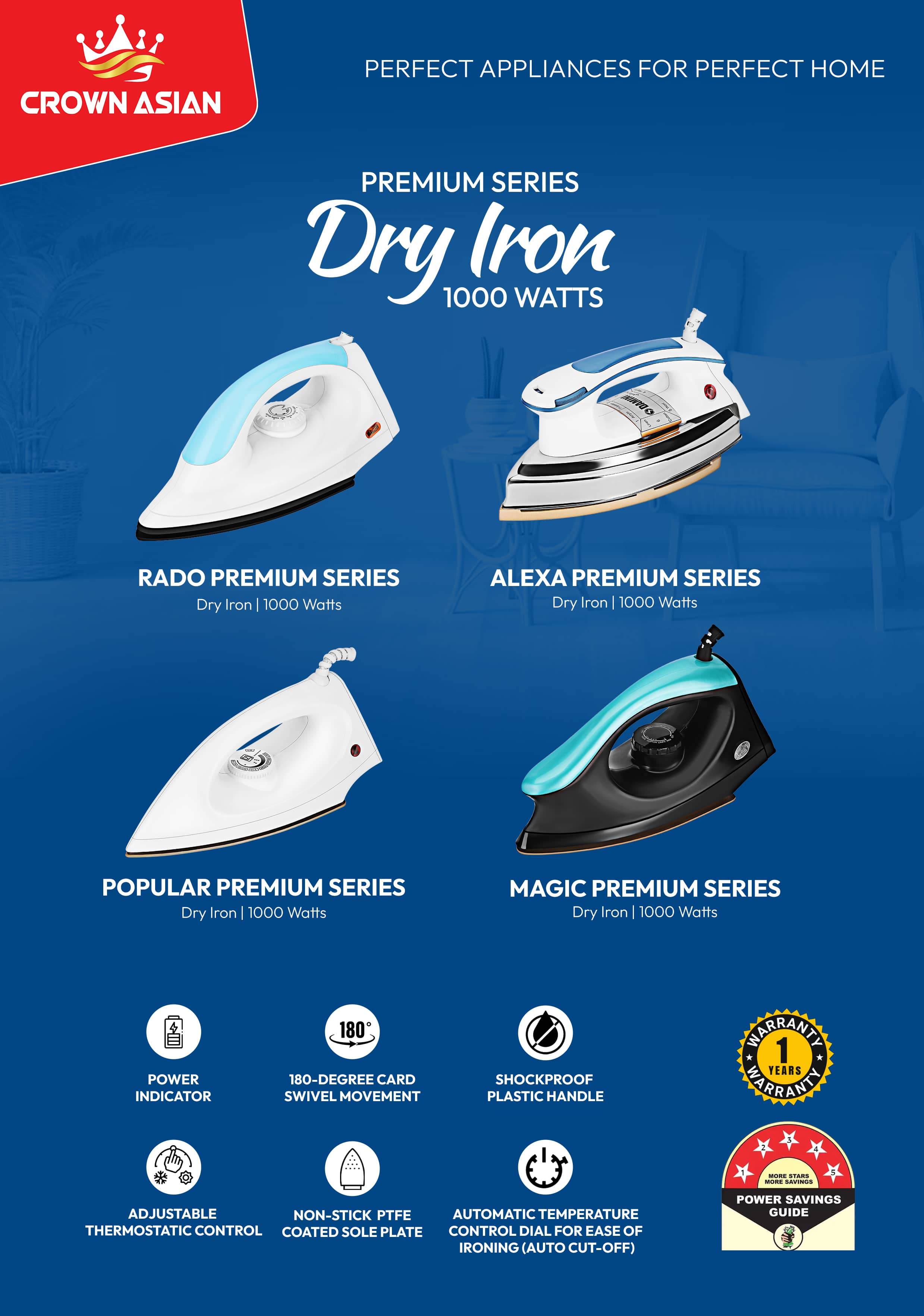 Popular Dry Iron Premium Series