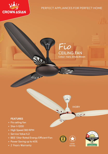 Crown Asian Fio Ceiling Fan