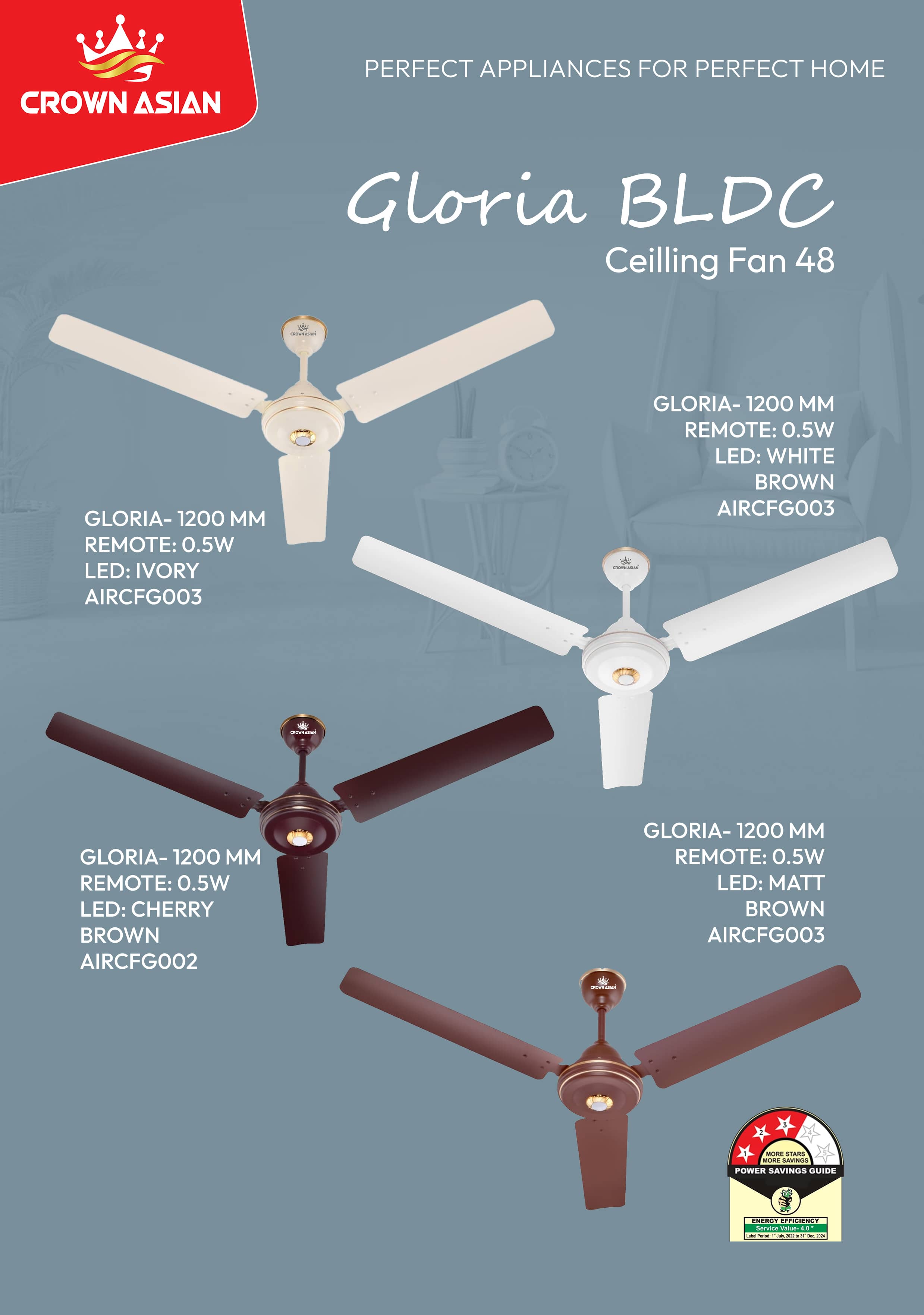 Gloria BLDC Ceiling Fan