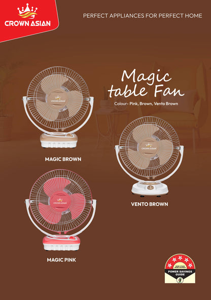 Vento Brown Magic Table Fan